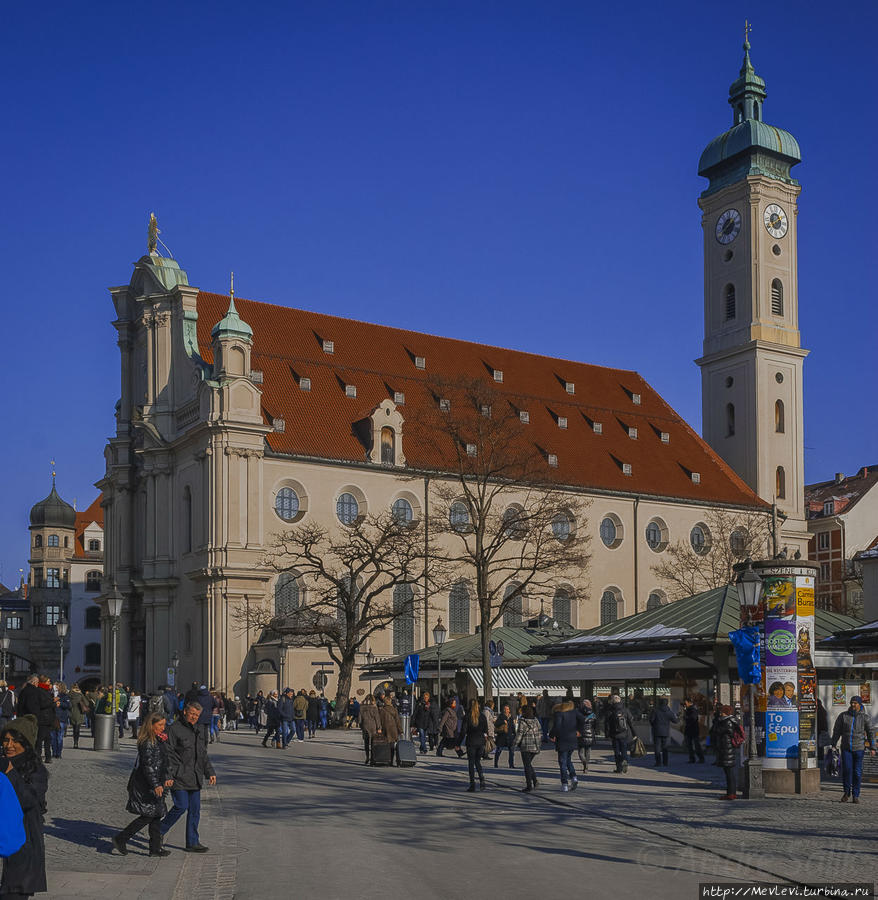 Церковь Святого Духа. Heiliggeistkirche Мюнхен, Германия