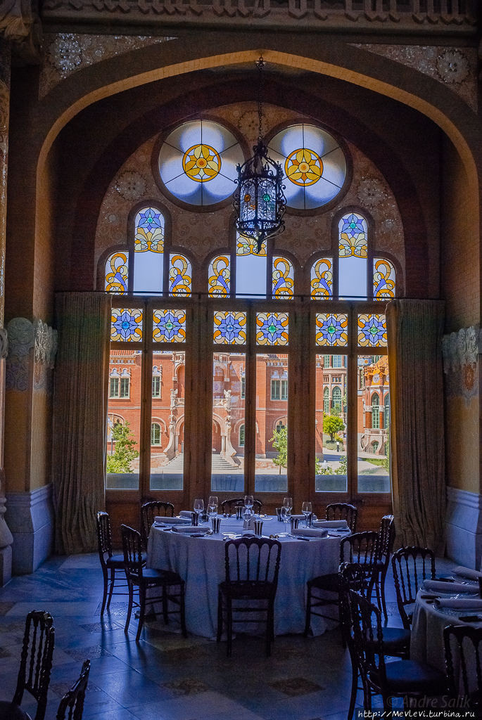 Внутри Hospital de Sant Pau Барселона, Испания