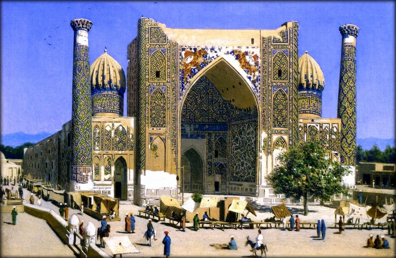 Картина Верещагина В.В., 1869 год Самарканд, Узбекистан