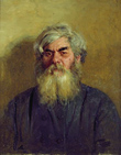 И.Е.Репин.Мужик с дурным глазом (1877).