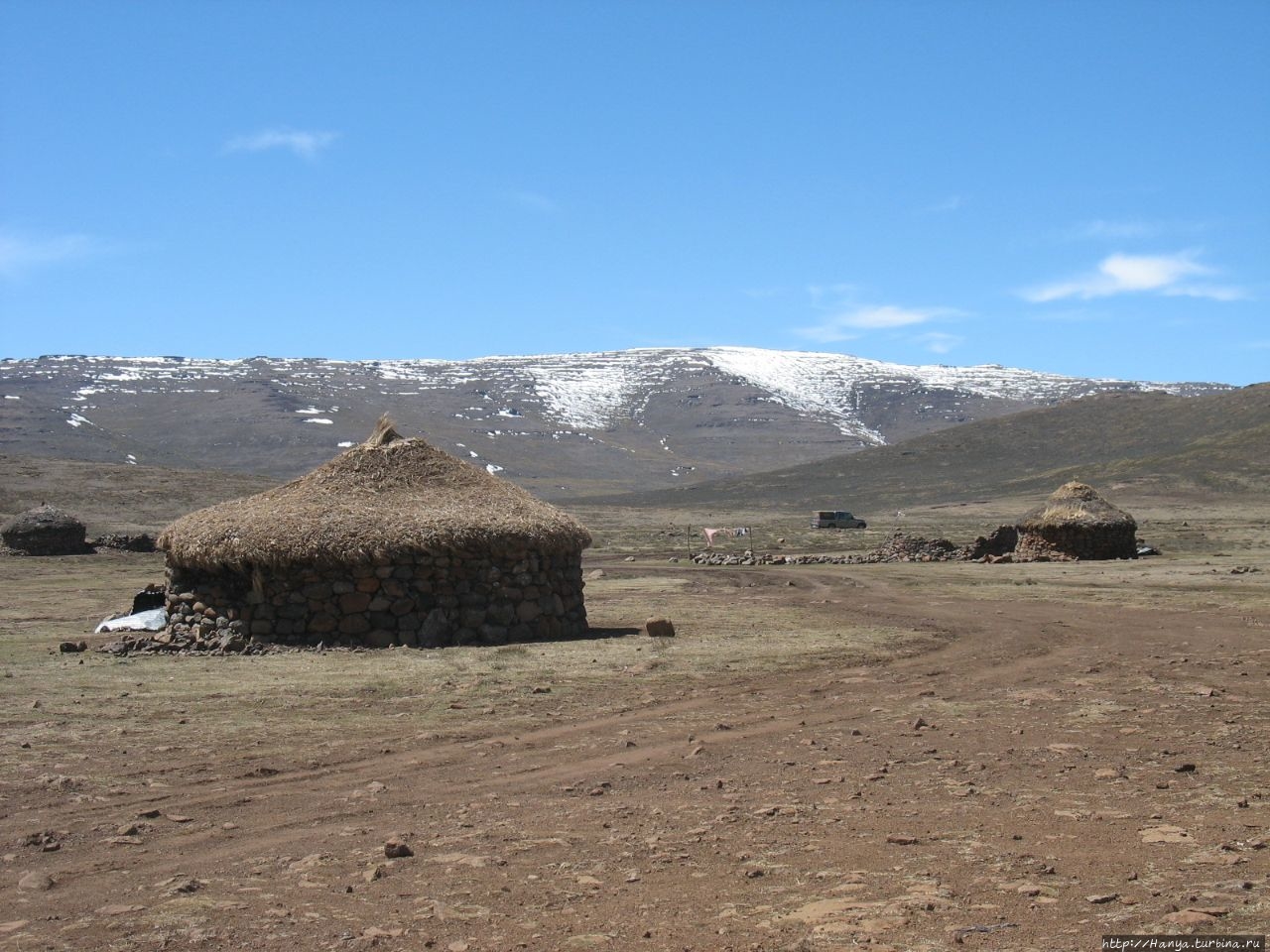 Деревня Basotho Драконовы горы, Лесото