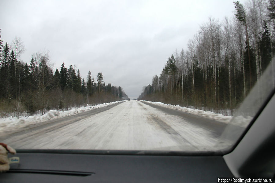 Такая дорога в Вологодской и Костромской областях Великий Устюг, Россия
