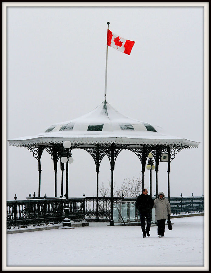 Первый снег в Квебеке или девятый объект ЮНЕСКО в Канаде Квебек, Канада