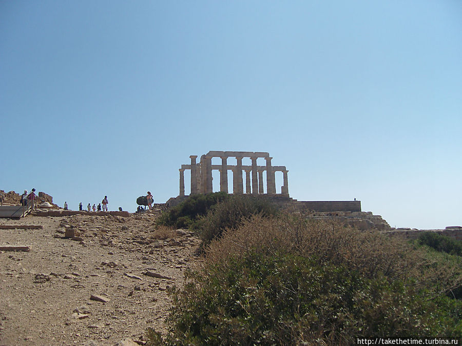 Храм Посейдона на мысе Сунион Сунио, Греция
