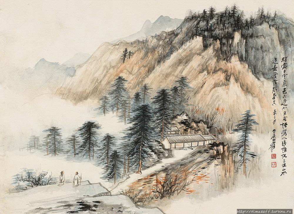 Священная гора Даосизма недалеко от города Ченду в Сычуани Гора Цинчэншань, Китай