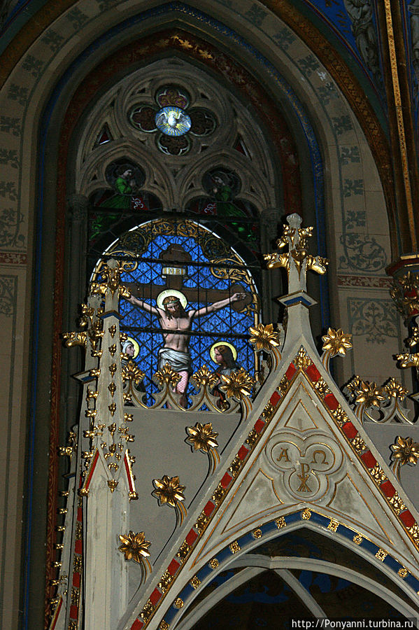 Внутренний интерьер капеллы Христа Хехинген, Германия