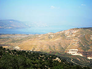 виды с края скалы: Кинерет