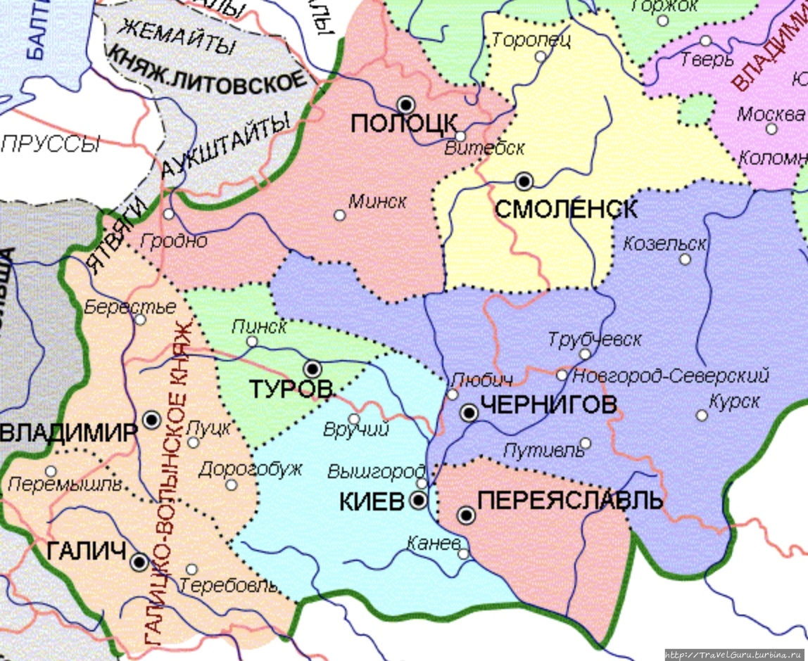 Государственные образования на территории современной Беларуси в 12 веке Туров, Беларусь