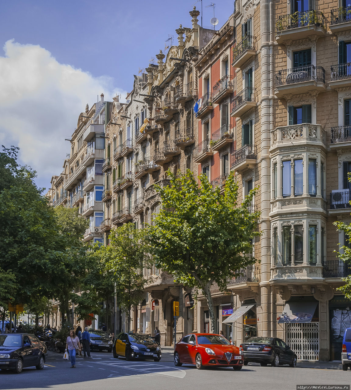 Интересный район в Барселоне Барселона, Испания