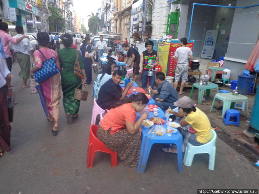 Уличная еда Янгон, Мьянма