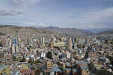 Самый крупный город Боливии Ла-Паз на высоте 4000 м.