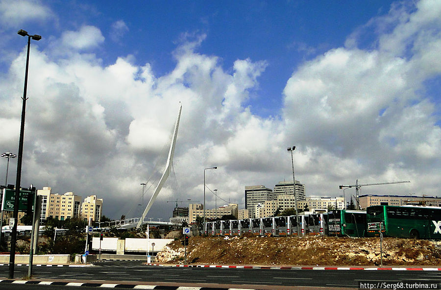 Мост и автопарк в Шаббат Иерусалим, Израиль