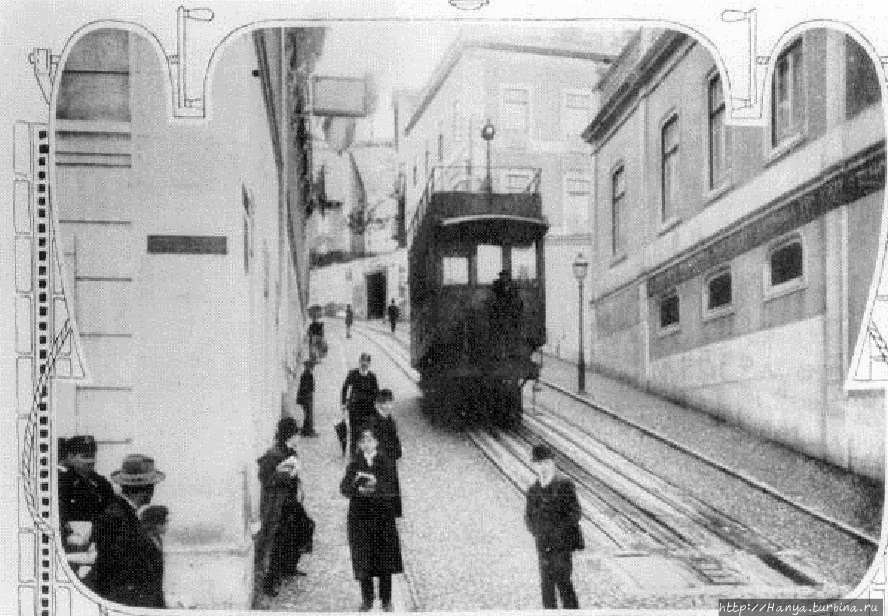 Тротуар и подъемник-Лифт Славы (Глория). Из интернета