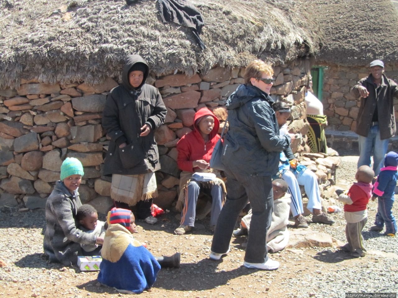 Деревня Basotho Драконовы горы, Лесото