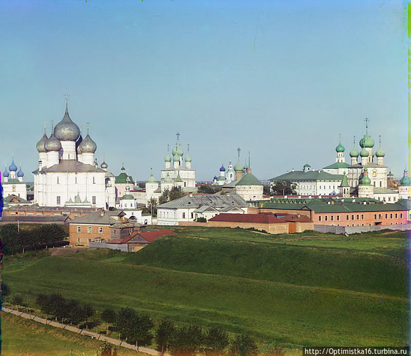 Ростов Великий. 1911. Общий вид Кремля с колокольни Всесвятской церкви Россия