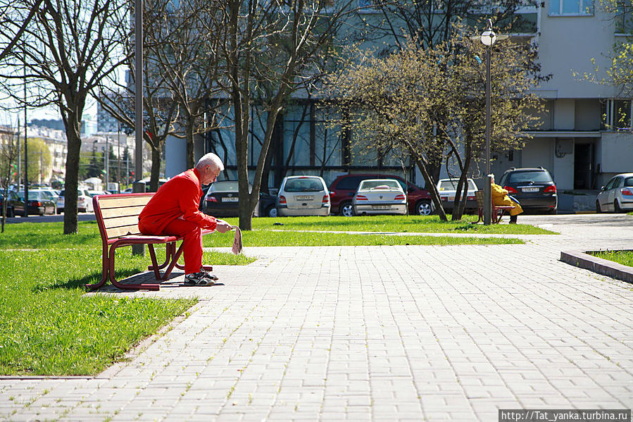 Минск, местные жители