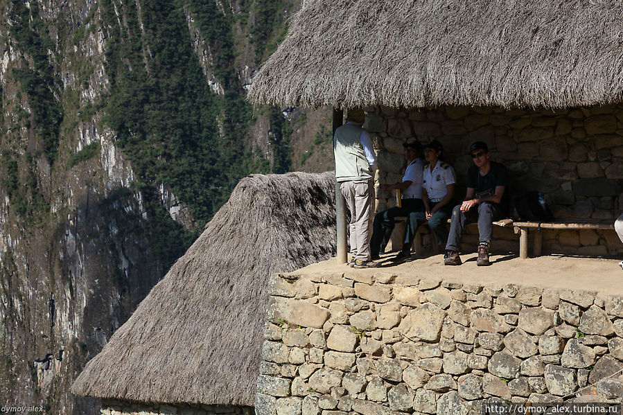 Всем жарко, и охране тоже Мачу-Пикчу, Перу