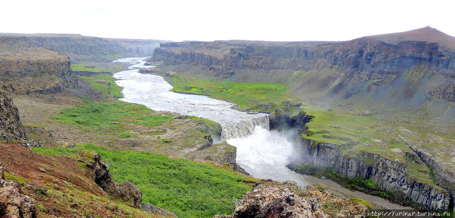 Водопад Хафрагилфосс Деттифосс водопад, Исландия
