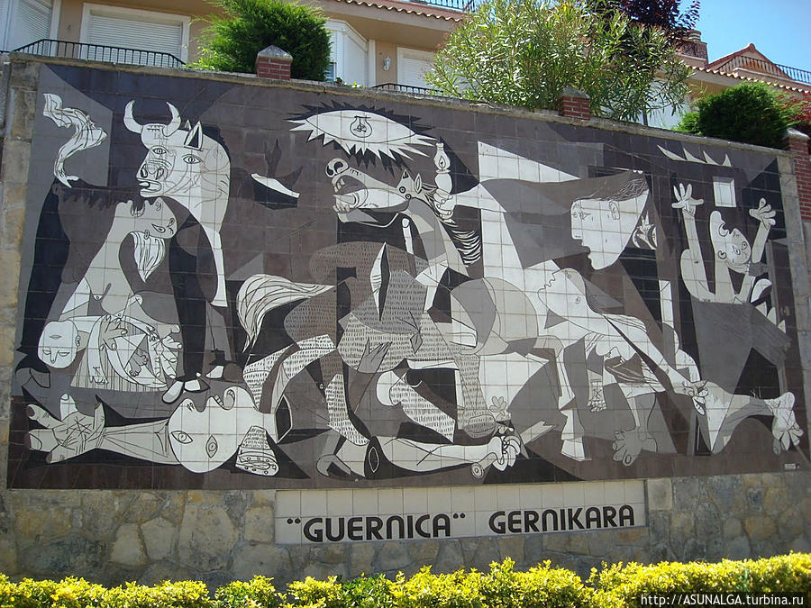 картина Пабло Пикассо, написанная в мае 1937 г. по заказу правительства Испанской Республики для испанского павильона на Всемирной выставке в Париже. Тема картины, исполненной в манере кубизма и в чёрно-белой гамме, — бомбардировка Герники, произошедшая незадолго до этого. Герника-и-Луно, Испания
