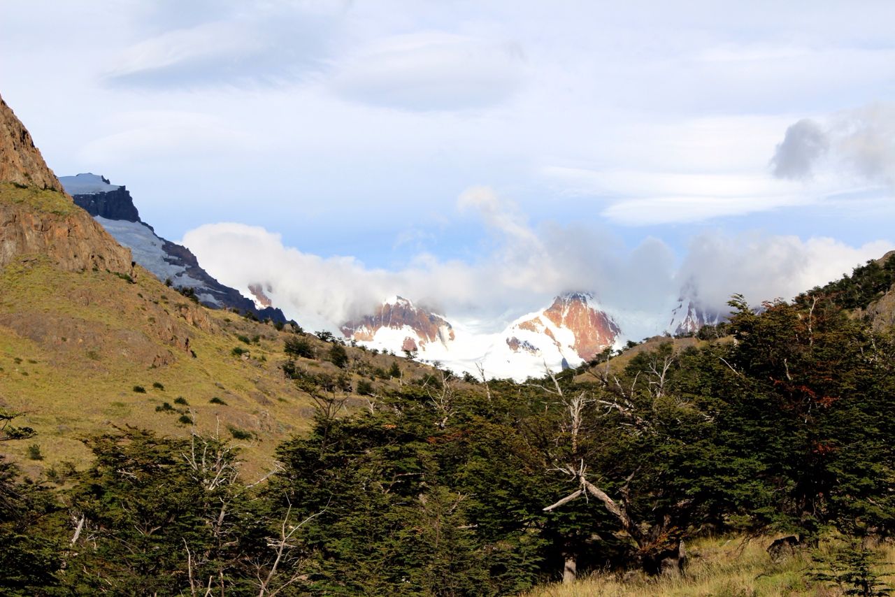Тропа к Лагуне Торре Лос-Гласьярес Национальный парк, Аргентина