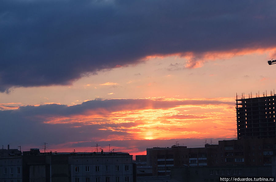 И два мощных заката... Красноярский край, Россия