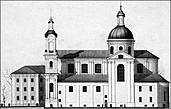 Проект реконструкции Успенского собора арх. И. Ротько. Боковой фасад.
(Изображение с сайта http://www.radzima.org)
