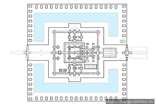 Схема расположения храмового комплекса Та Пром