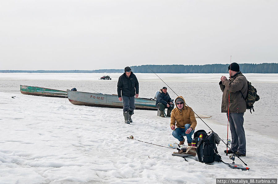 Рыбаки на Волге Пено, Россия