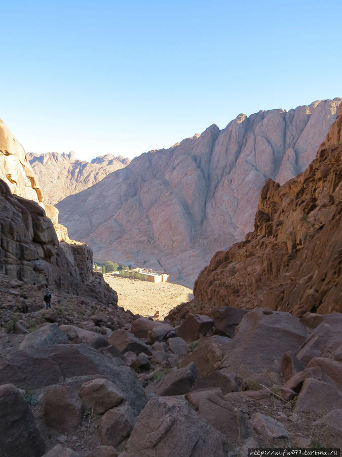 Спуск по ущелью.