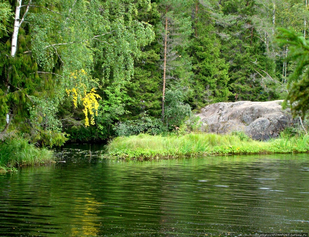 Водопад Ахинкоски Рускеала, Россия