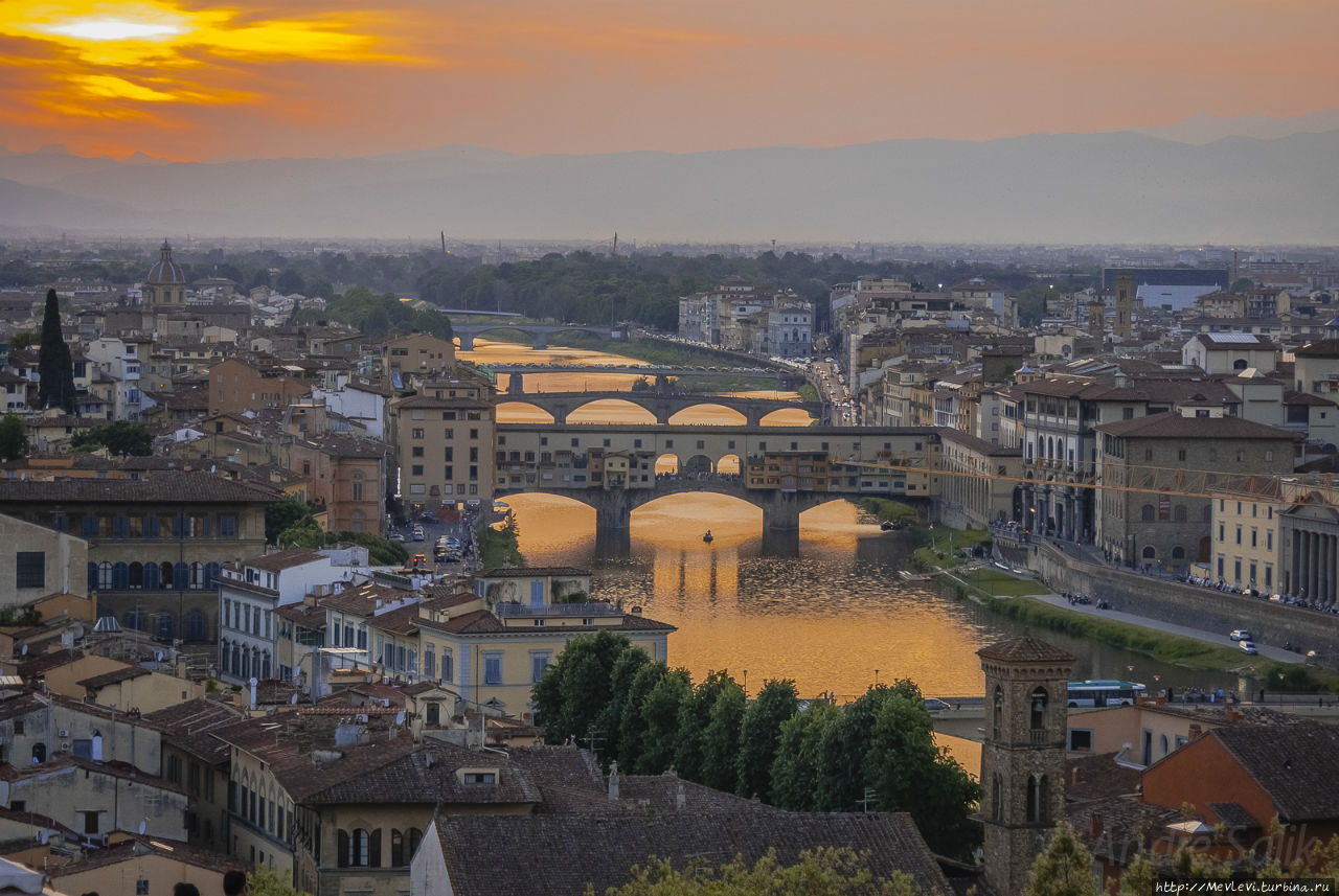 Площадь Микельанжело Флоренция, Италия