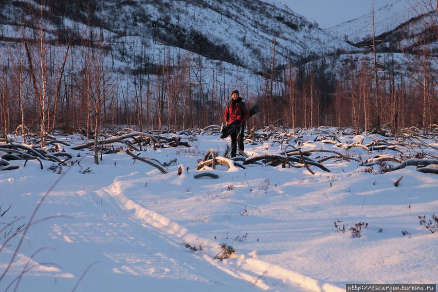 Избушка оленеводов и охотничьи лыжи Быстринский Природный Парк, Россия