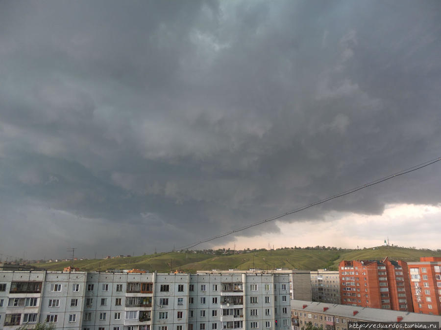 23 июля город накрыло циклоном Красноярск, Россия