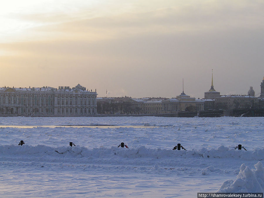 Мороз, ветер, Петропавловка Санкт-Петербург, Россия