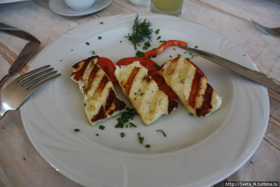 Сыр халуми на гриле Кипр