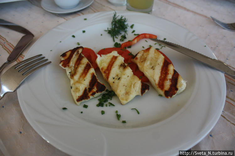 Сыр халуми на гриле